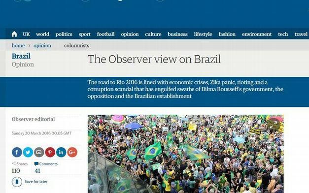 Para jornal britânico, Brasil é mais um exemplo da reversão da guinada à esquerda na América Latina