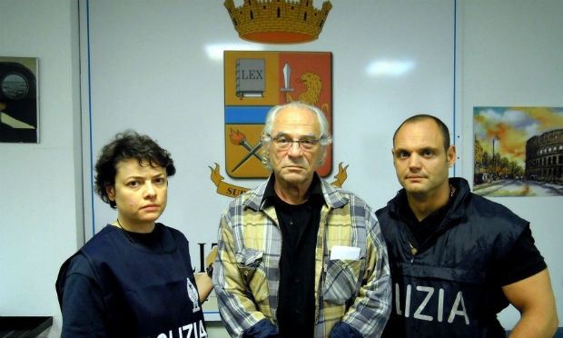Gedalia foi preso por policiais italianos no aeroporto de Fiumicino, em Roma / Foto: Polícia Federal/Divulgação