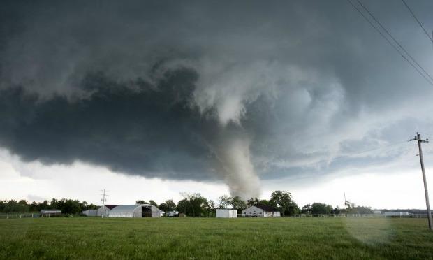 O primeiro tornado afetou as proximidades de Elgin, no condado Comanche e o segundo tornado cruzou Ninnekah / Foto: AFP