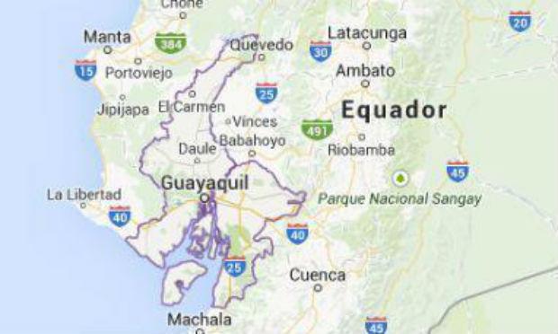 Terremoto de 4,7 graus de magnitude teve epicentro a 10 km da capital Quito / Foto: Reprodução/Google Maps