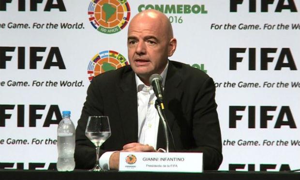 O presidente da Fifa, Gianni Infantino, afirmou ser favorável a um Mundial com 48 equipes. / Foto: Fifa.