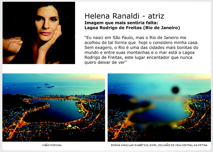 Para Helena Ranaldi, a imagem inesquecível é a Lagoa Rodrigo de Freitas
