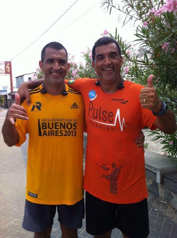 Nyso e Marcello participam, pela primeira vez juntos, da Maratona do Rio de Janeiro (Foto: Divulgação)