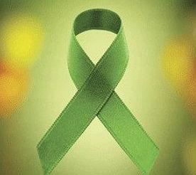 Imagem da fita verde, símbolo de apoio à doação de órgãos