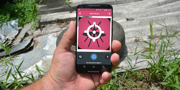 Imagem de celular mostrando o aplicativo Sem Dengue (Foto: Divulgação)