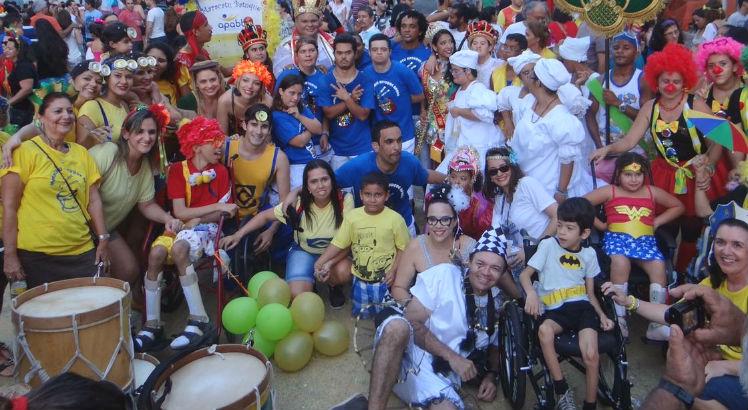 Criado em 2010, prévia carnavalesca Eu quero pepitar reunirá no dia 12 de fevereiro foliões que convivem com alguma deficiência (Foto: Divulgação)
