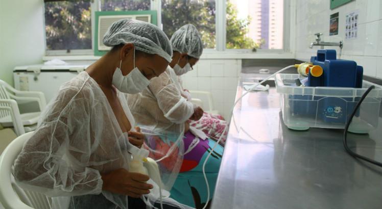Em Pernambuco, número de doadoras de leite materno caiu 13% em 2018 (Foto: Filipe Jordão/JC Imagem)