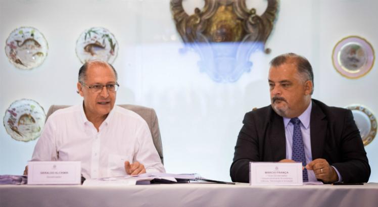 Alckmin e Márcio França (Foto: Bruno Santos/ Governo de São Paulo)
