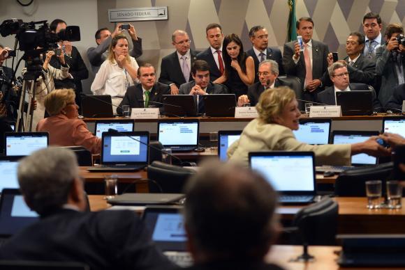 A Comissão Especial do Impeachment no Senado aprovou o parecer favorável à admissibilidade do processo de afastamento da presidenta DilmaAntonio Cruz/Agência Brasil