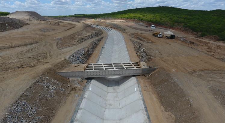 Obras do Ramal do Agreste (Foto: Ministério do Desenvolvimento Regional/Divulgação)