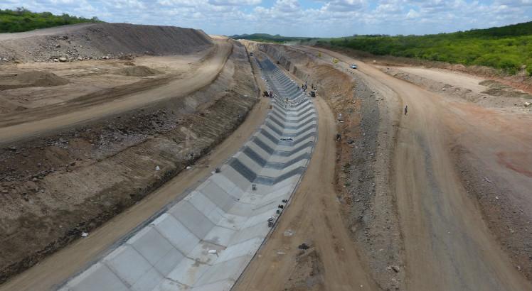 Obras do Ramal do Agreste (Foto: Ministério do Desenvolvimento Regional/Divulgação)