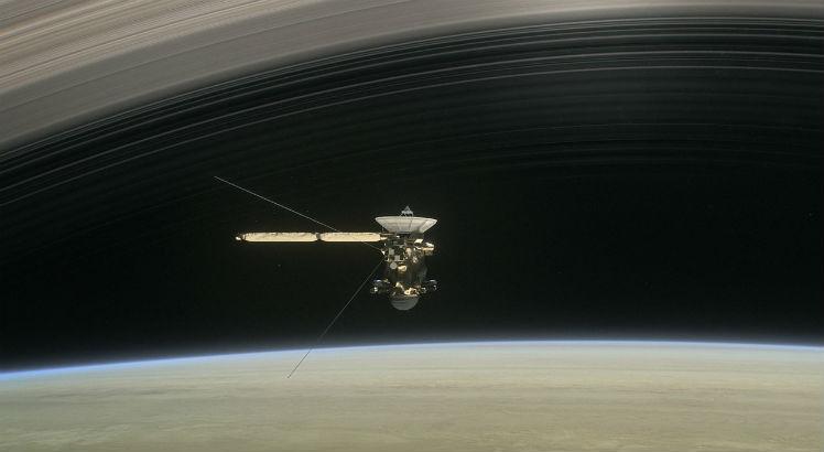 Sonda detectou detectou hidrogênio na lua de Saturno. Foto: Divulgação/ Nasa