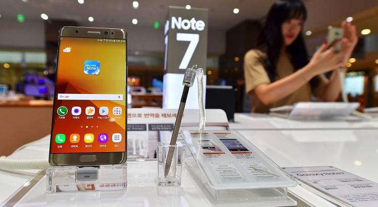 Samsung Galaxy Note7. AFP PHOTO / JUNG YEON-JE