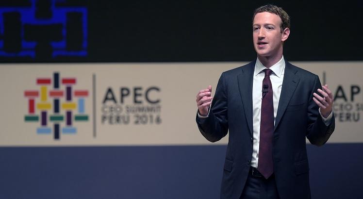 CEO do Facebook,  Mark Zuckerberg, durante a APEC CEO Summit. Foto: AFP / Rodrigo BUENDIA
