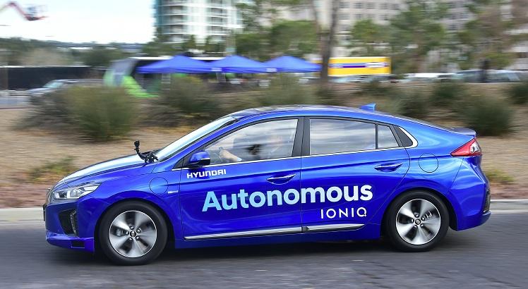 Hyundai's Autonomous IONIQ. AFP PHOTO / Frederic J. BROWN