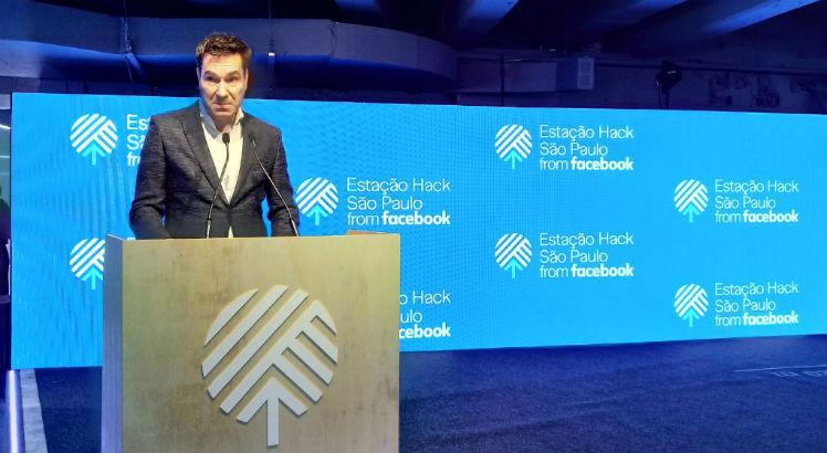 Vice-presidente do Facebook e Instagram para a América Latina, Diego Dzodan, no lançamento do Estação Hack, em São Paulo. Foto: Renato Mota/MundoBit