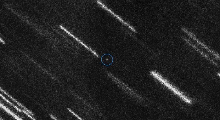 Asteroide 2012 TC4. AFP PHOTO / ESO / EUROPEAN SPACE AGENCY NEOCC / O. Hainaut (ESO), M. Micheli (ESA) &amp; D. Koschny (ESA)