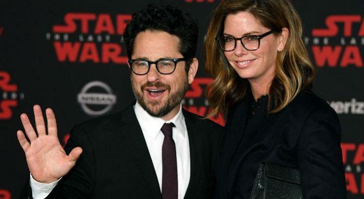 O produtor/diretor J.J. Abrams e sua esposa Katie McGrath. Foto: Ethan Miller/Getty Images/AFP