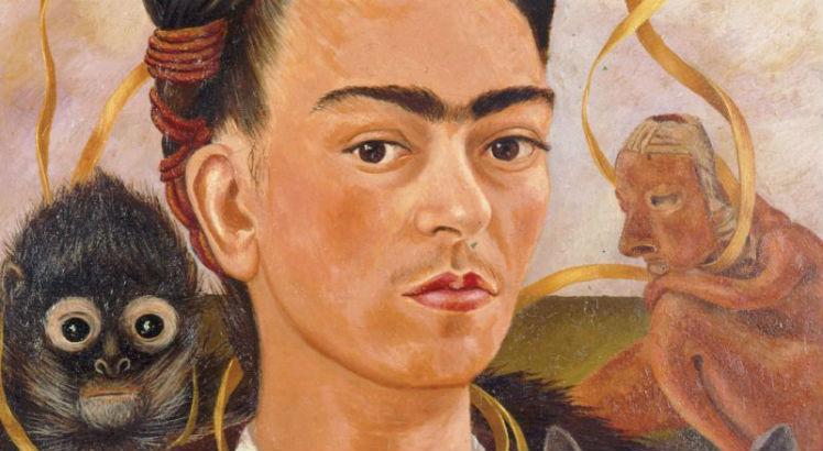 Autorretrato Con Changuito / Frida Kahlo