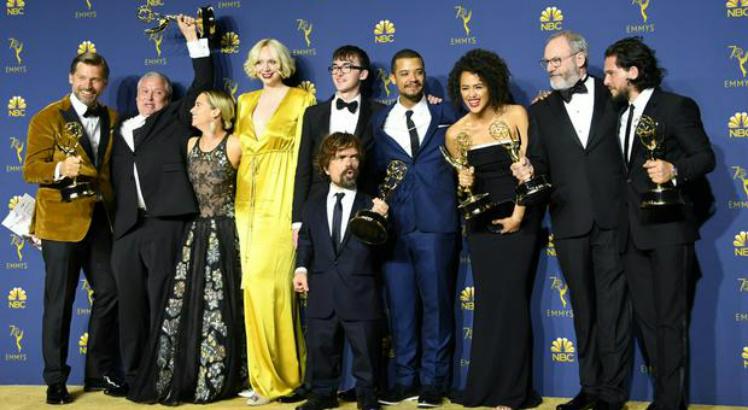 Elenco da série Game Of Thrones em premiação do Emmy (Divulgação/ AFP)