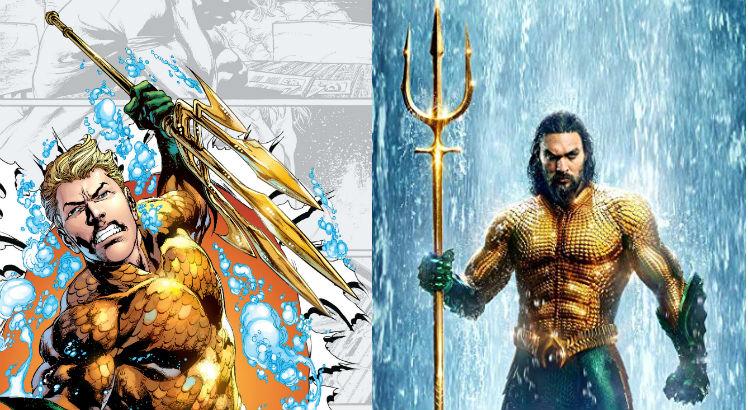 Aquaman nas HQs e no filme