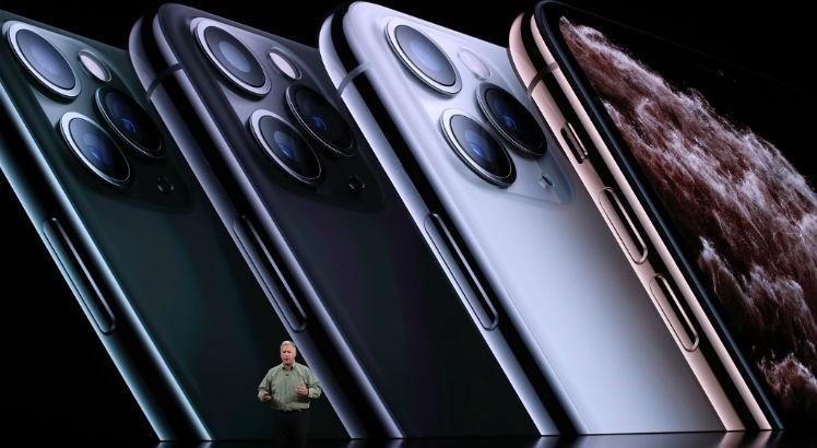 Faixa 11 dos iPhones foi lançada em setembro pela Apple. Foto: JUSTIN SULLIVAN/AFP 