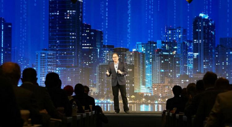 Michael Dell, Fundador da Dell Technologies, anunciou meta de reciclagem 1:1 durante conferência em Austin. Foto: Dell Summit 2019