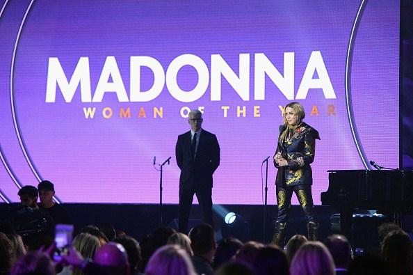 Madonna no Women in Music. Foto: Reprodução/ Kevin Mazur/Getty Images for Billboard Magazine)