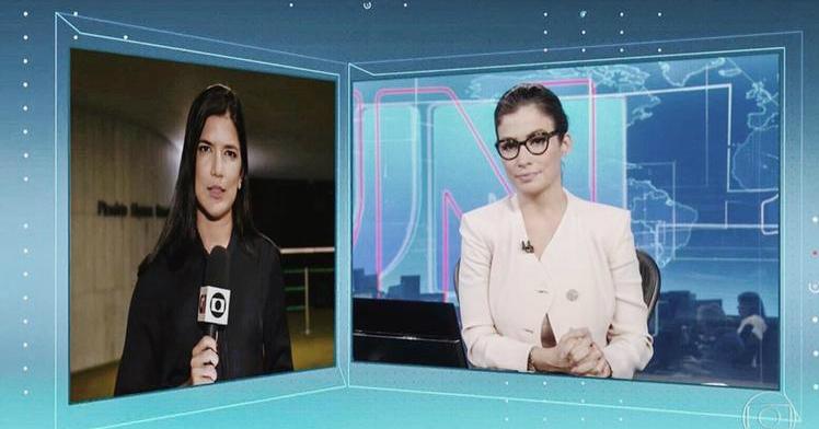 Imagem confunde espectadores e espalha fake sobre Renata Vasconcellos. Foto: Reprodução/TV Globo