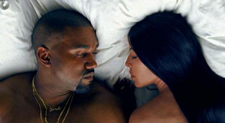 Kanye West e Kim Kardashian em "Famous" - Fotoi: Reprodução/Youtube