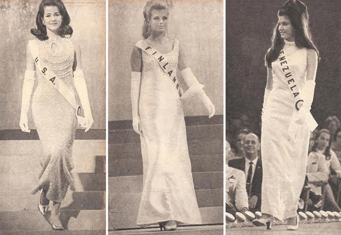 Dorothy, Leena e Peggy em traje de gala (Fotos: O Cruzeiro)