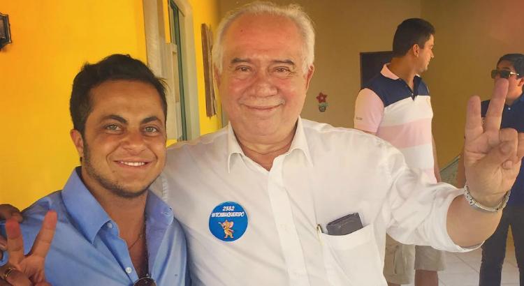 Thammy Miranda ao lado do prefeito eleito de Maragogi, Sergio Lira - Foto: reprodução do Instagram
