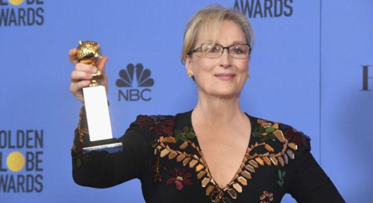 Maryl Streep foi homenageada pelo conjunto da obra no Globo de Ouro