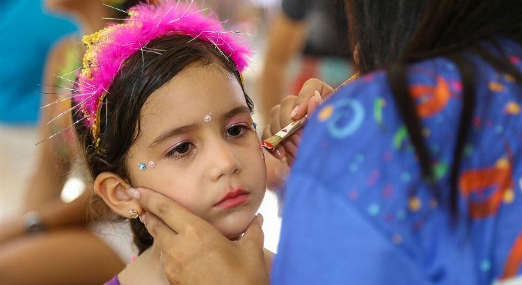 Meninada ganhou maquiagem carnavalesca. Foto: divulgação Prefeitura de Olinda