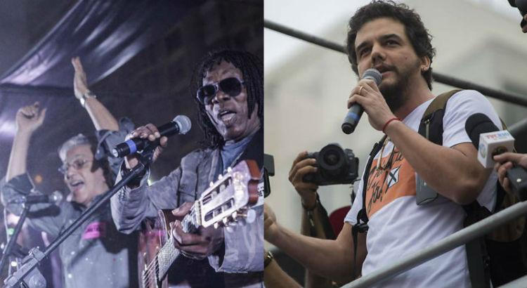Caetano Veloso, Milton Nascimento e Wagner Moura/ Foto: Reprodução/ Vinícius Marinho/Brazil News
