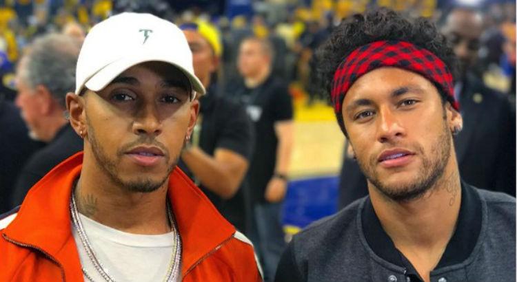 Lewis Hamilton e Neymar (Foto: Reprodução/Instagram)