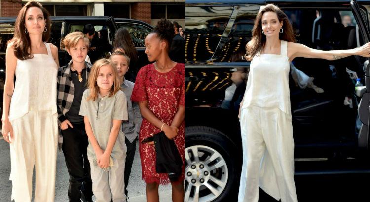 Angelina Jolie e filhos /Foto: Reprodução