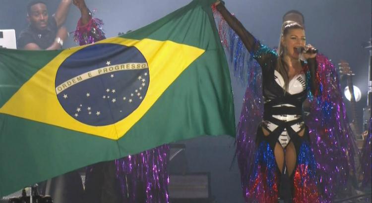 Fergie no show do Rock in Rio - Foto: reprodução da TV