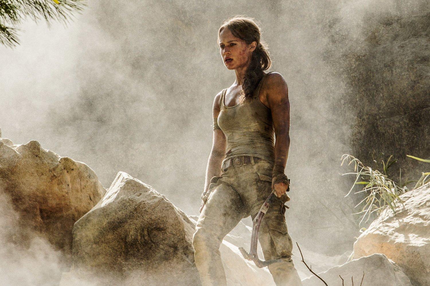 Alicia como Lara Croft