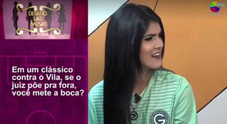 Musa do Goiás foi submetida a perguntas com teor sexual -
 Crédito: Divulgação