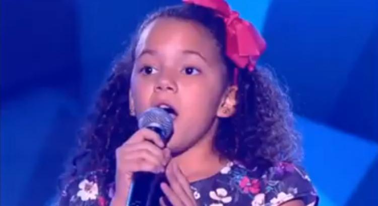 Julia Costa é representante de Pernambuco  no The Voice Kids (Imagem: Reprodução)