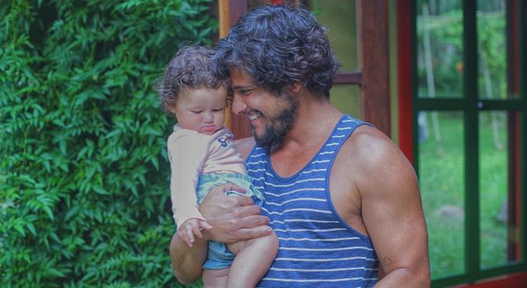 Bruno Gissoni com a filha, Magdalena - Foto: Matheus Gissoni / reprodução do Instagram