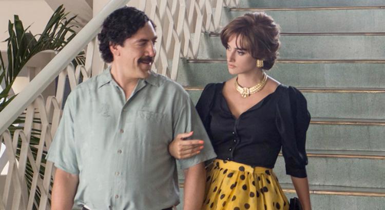 Javier Bardem e Penélope Cruz como Pablo Escobar e Virginia Vallejo - Foto: Divulgação