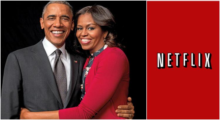 Barack e Michelle Obama assinam contrato com a Netflix (Imagens: Reprodução)