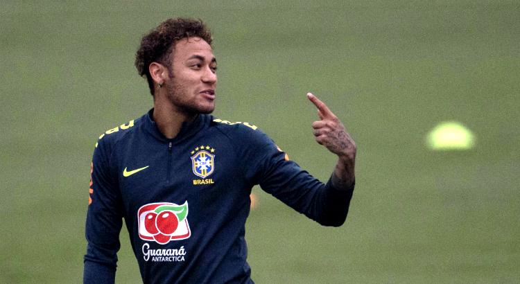 Neymar na Granja Comary (Imagem: Mauro Pimentel / AFP)