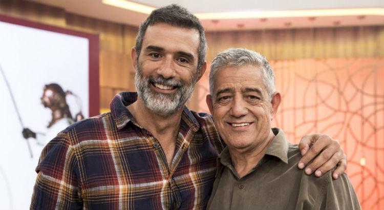 Marcos Pasquim e seu pai, Renato - Crédito: Reprodução