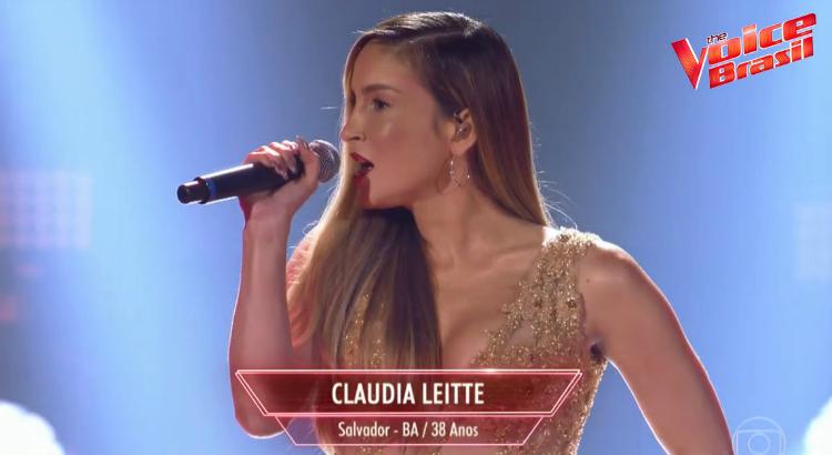 Claudia Leitte no The Voice Brasil (Imagem: Reprodução)
