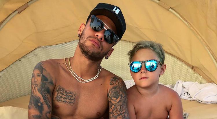 Neymar e Davi Lucca (Imagem: Reprodução / Instagram)