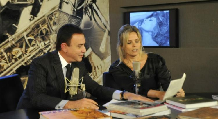 Amaury Jr. e Maria Cândida. Foto: Reprodução/RedeTV