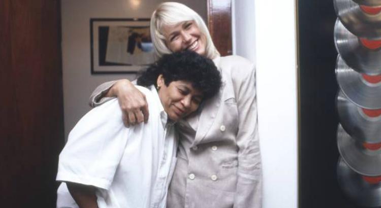 Marlene Mattos e Xuxa Meneghel em 1994. Foto: Paulo Jares/VEJA/Dedoc